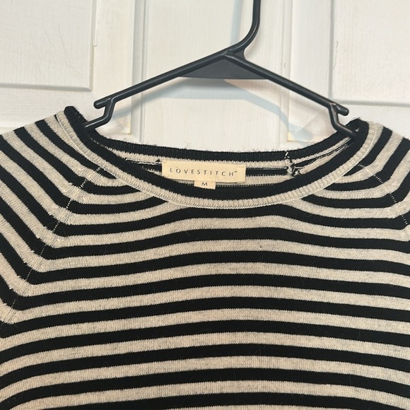 Love Stitch striped sweater size medium - Picture 3 of 5